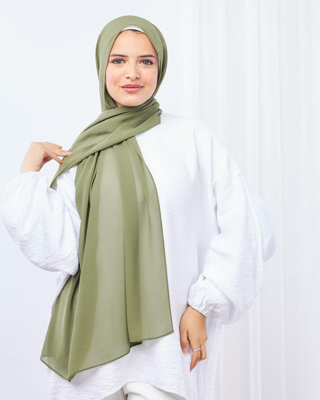 Tie Shop | Earthy Collection Scarf طرحة شيفون سادة - ايشارب شيفون