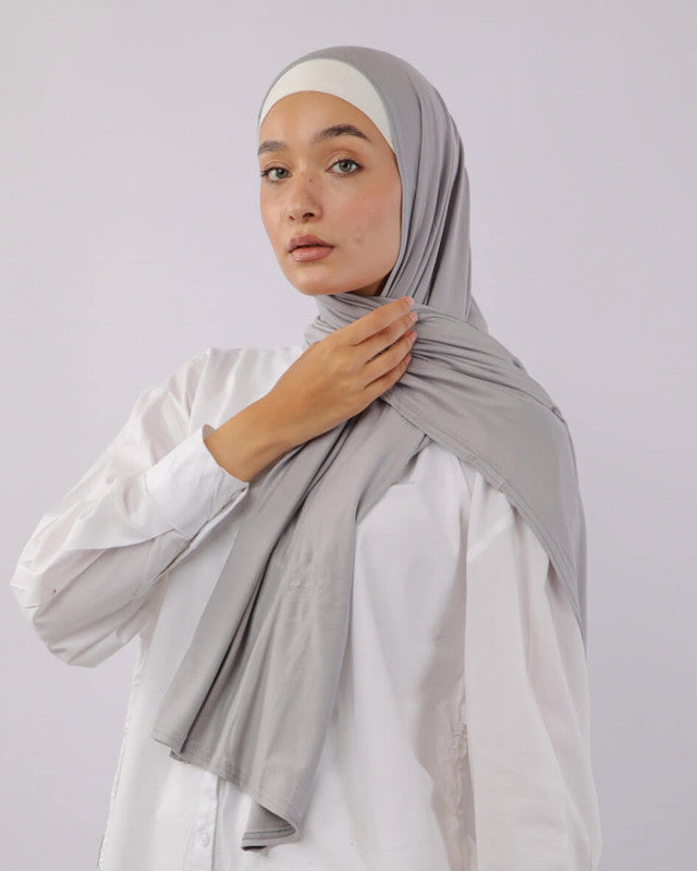 Tie Shop | Cotton Lycra Scarf	طرحة قطن ليكرا سادة - ايشارب قطن ليكرا 