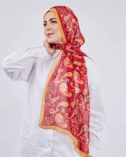 Tie Shop | Printed Chiffon Silk	طرحة شيفون - ايشارب شيفون