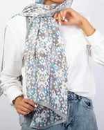 Tie Shop | Snow Crystals طرحة حرير- ايشارب حرير